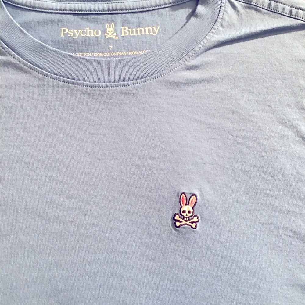 Classic Crew Tee Psycho Bunny Size 7  marina blue
